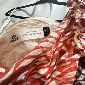 Anthropology one-sleeve summer top